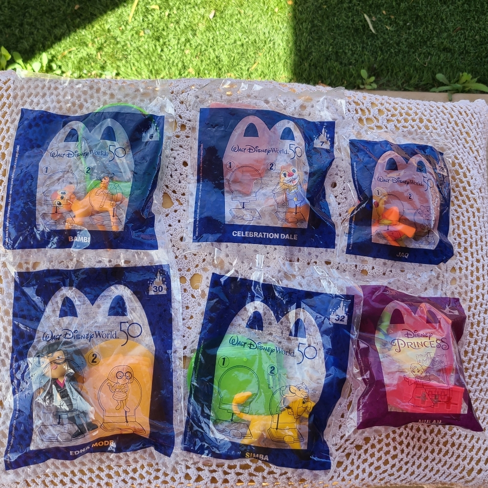 McDONALD'S DISNEY WORLD 50th ANNIVERSARY HAPPY MEAL TOYS!